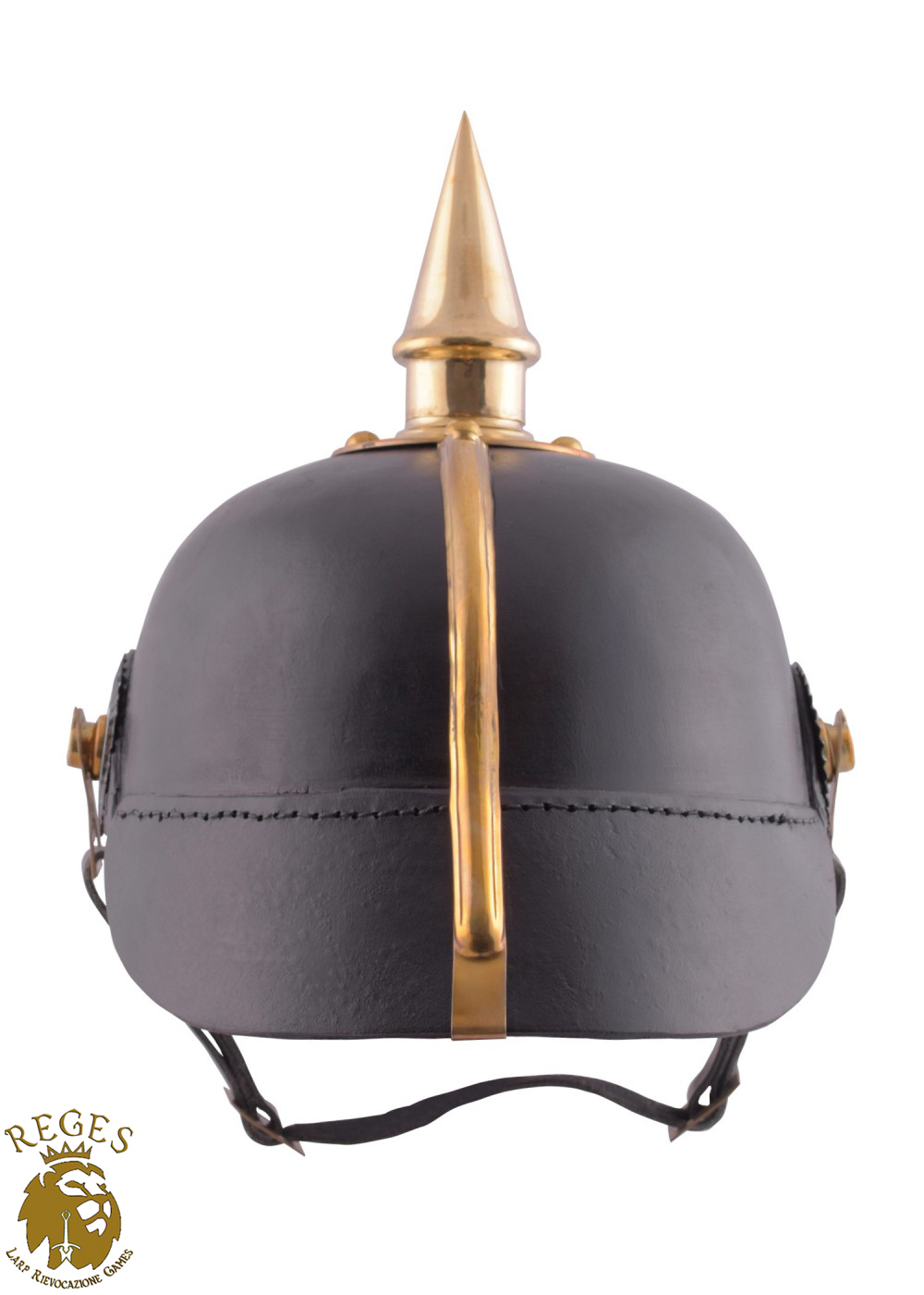 Elmo Prussiano Pickelhaube Replica - Prima Guerra Mondiale, Pelle E Ottone - Foto 9