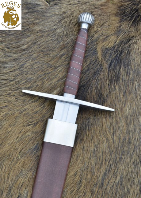 Spada bastarda medievale, con fodero, 116,5 cm, regular REGES Larp e