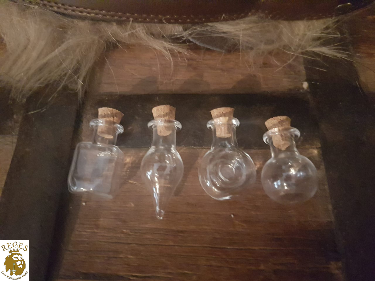 Set 4 ampolle Jasper, con tappo, 4-5 cm – REGES Larp e Rievocazione