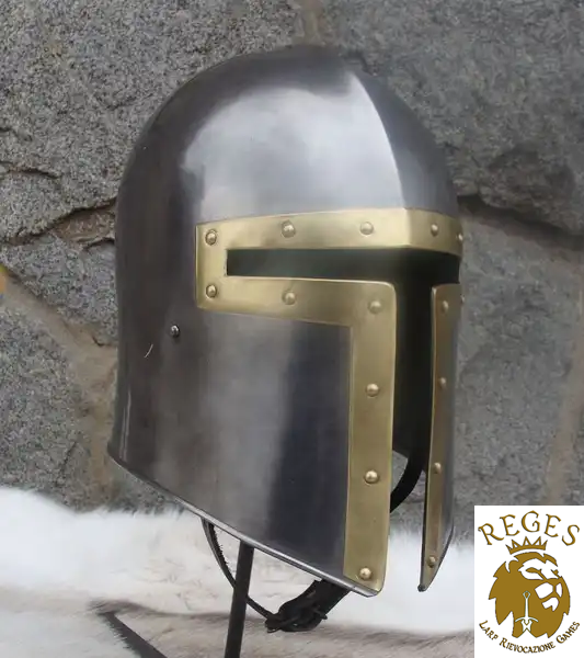 Elmo medievale Sallet III – REGES Larp e Rievocazione